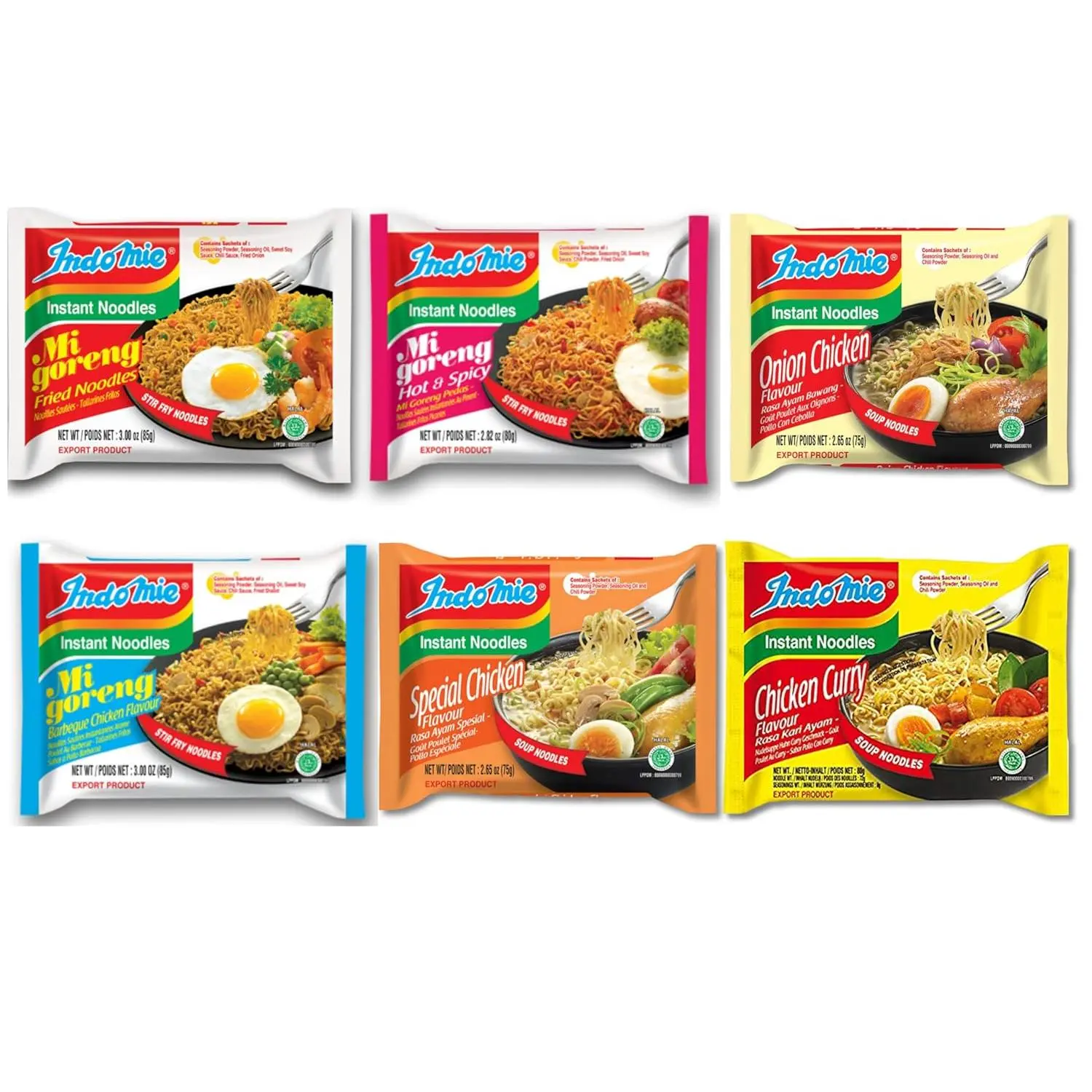 6 Flavors in 1 Case (30 Bags)