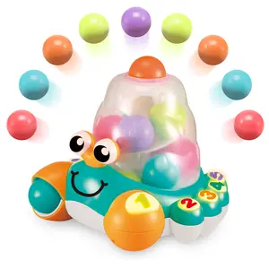 Interactive Counting Crab Baby Toy, Light & Sound Educational Toy, Toddler Developmental Toy for Boys Girls 12 Months+ | Ball Pop Learning Toy with 3 Modes, Number Learning & Quiz Game, Light & Sound Educational Toy, Toddler Developmental Toy