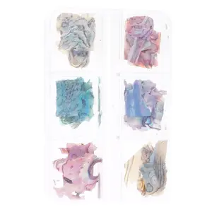 3D Irregular Nail Art Abalone Seashell Slice Colorful Nail Art for Shell Piece