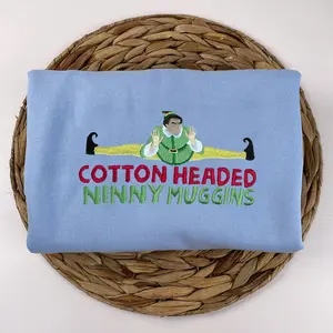 Elf Ninnymuggins Christmas Embroidered Sweatshirt, Funny Christmas Movie Crewneck, Holiday Gift Ideas, Xmas Gift