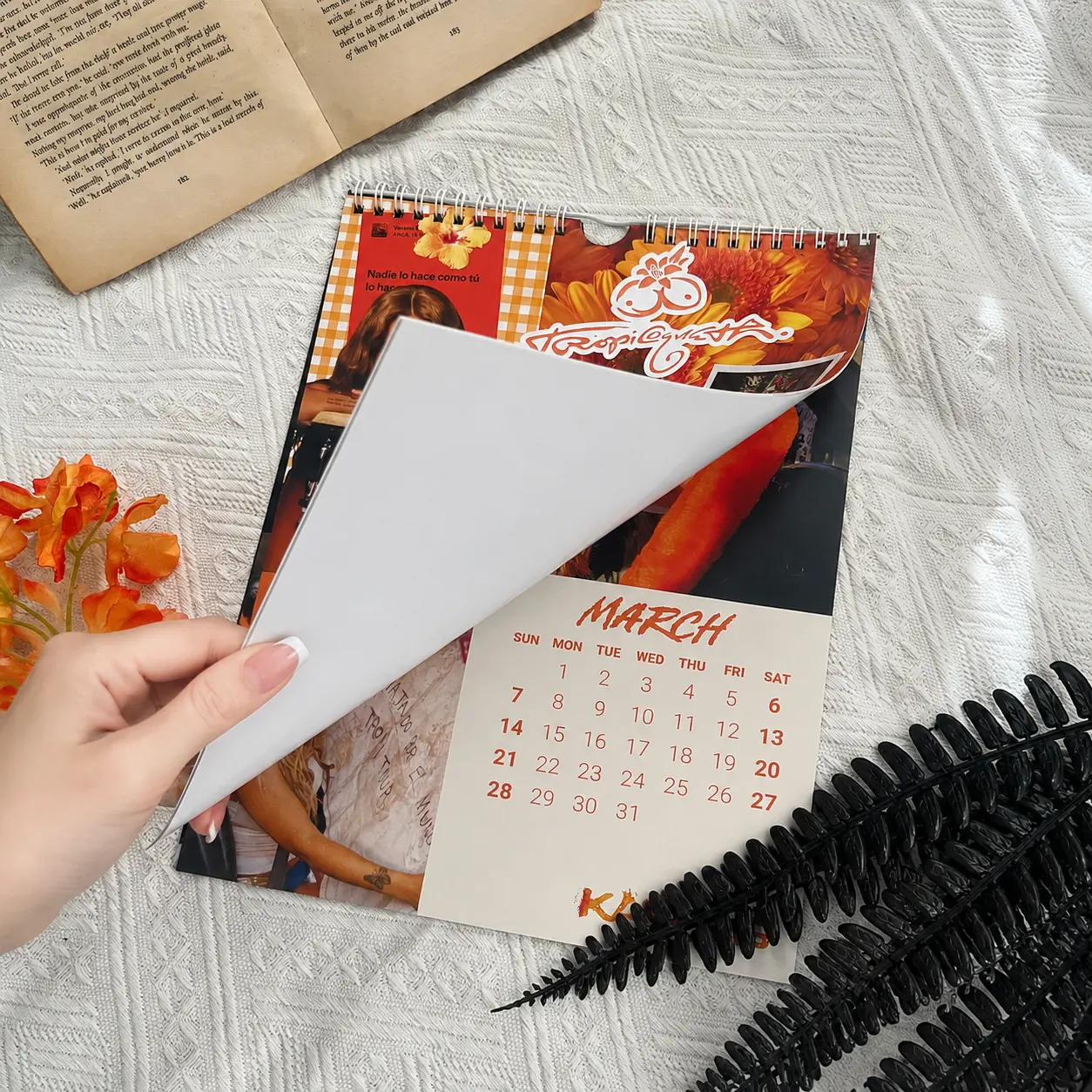 Glossy Calendar Hanger 2026 2027, Gift For Fans, Calendar 2027