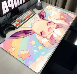 EEevveee Desk Mat Mouse Pad Gamer Gift Kawaii Room Decor