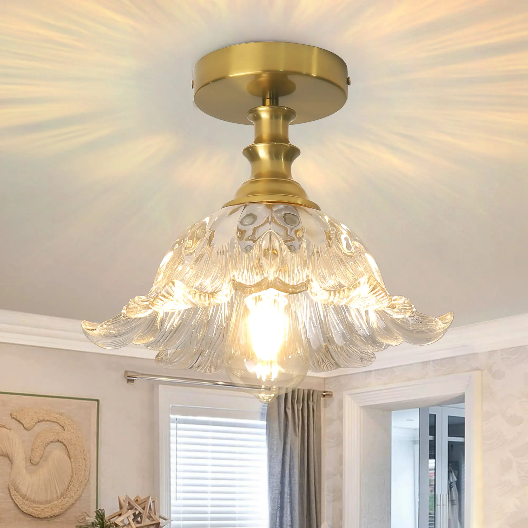 Flower Ceiling Light for Hallway Kitchen Closet