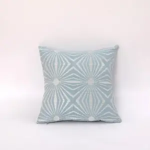 Pack of 2 Decorative Throw Pillow Covers Geometric Pattern Jacquard Cushion Covers,18X18inches