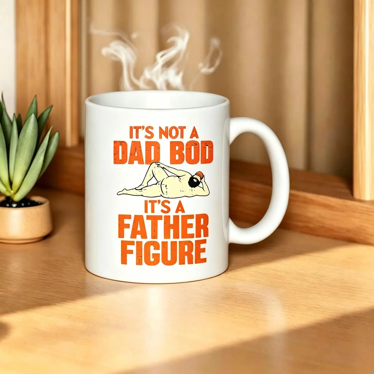 Men Gifts Not Dad Bod Its A Father Figure Funny Fathers Day Daddy Papa Reusable Coffee Cups Ceramic Mug