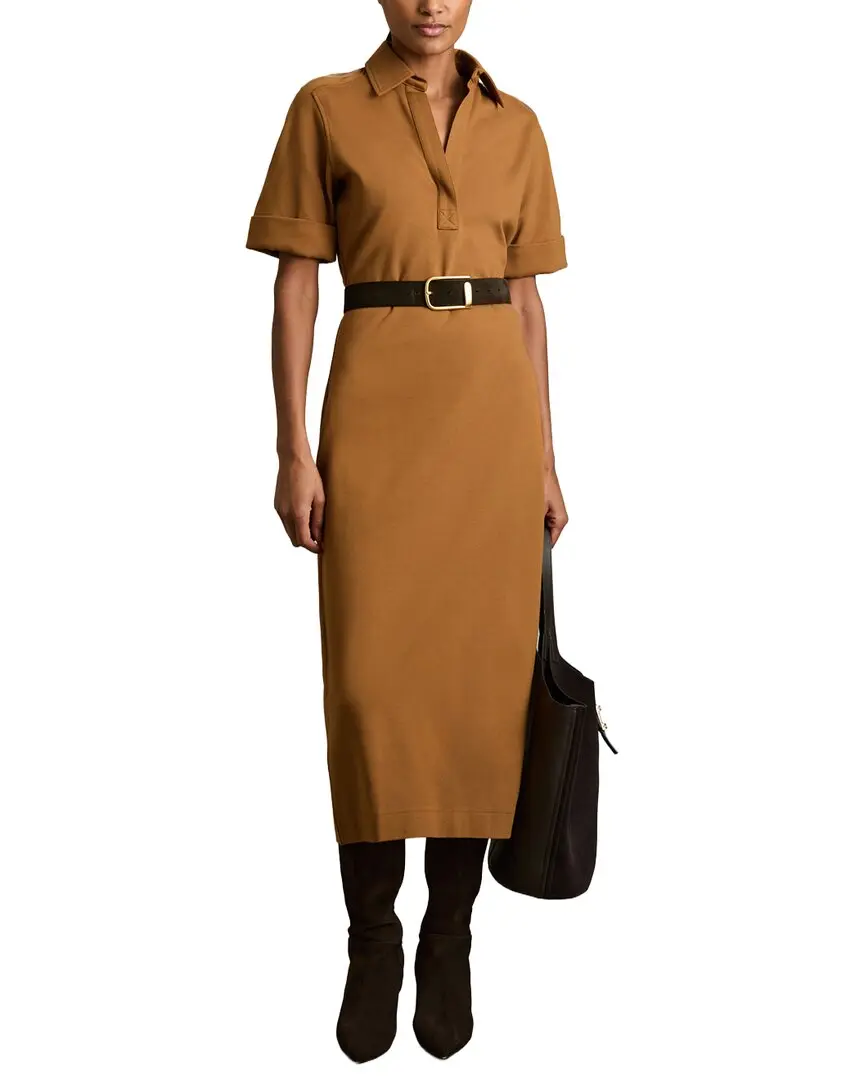 Reiss Astrid Jersey Collared Dress
