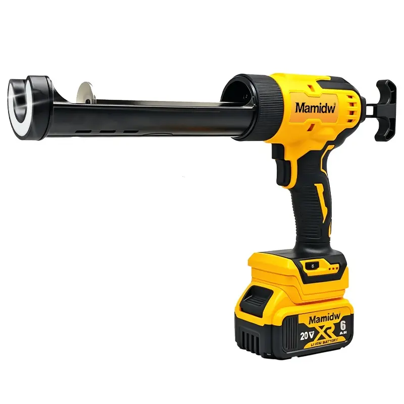 Cordless No-Drip Caulking Gun - 300KG Thrust, LED Light Ring, Lightweight Hand-Friendly Design, DIY Tool for Grouting, Sealing, Carpentry Applications, Cordless Caulking Gun, Diy Enthusiasts