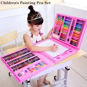 Art Supplies Set 42-208 Pieces, Colorful Drawing Pencils Set, Dual-Sided Painting Kit, Oil Pastels, Watercolor Pens, Art Tools for Kids, Art Materials, Coloring Materials Set, Art School Supplies, Art Kits, Art Crafting Kit