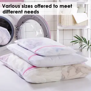 7 Counts Mesh Laundry Bags for Delicates with Premium Zipper, perfect combination with 7 different sizes fit all your washing needs