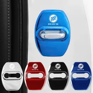 4Pcs Titanium Alloy Car Door Lock Protective Cover For Buick Verano Envision Avenir Lacrosse Regal Encore Excelle Enclave Anthem Cascada