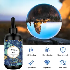 UV Resin Clear Hard UV Curing Epoxy Resin Ultraviolet Curing Solar Cure Resin Sunlight Activated Resin DIY Jewelry Making Casting & Costing