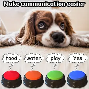 Dog Button Talk, Dog Button for Communication Dog Button for Communication Pet Training Buzzer, 30-second recording and playback, available in a variety of colors