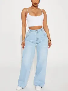Calling It Off Baggy Jeans - Light Wash