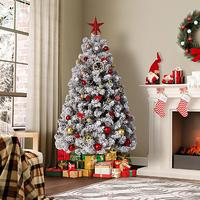 Flocked Xmas Tree-6FT