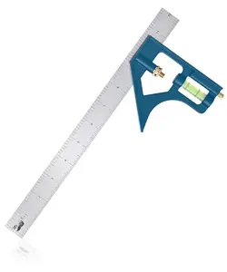 - Combination Square Set, 12", Blue, Combo Square, Cartry Tools, Carter Square, Woodworking Tools and Accessories, T Ruler