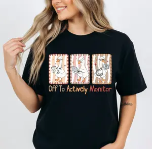 State Testing Day Teacher Crew Shirt with Scooter Goose