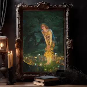 Beltane Poster, Midsummer Eve Art Print, Wheel of the Year Sabbat, Pagan Wall Art, Witchy Home Decor, Spiritual Beltane Blessings Sign, Celtic God and Goddess Wall Decor, Wicca Art