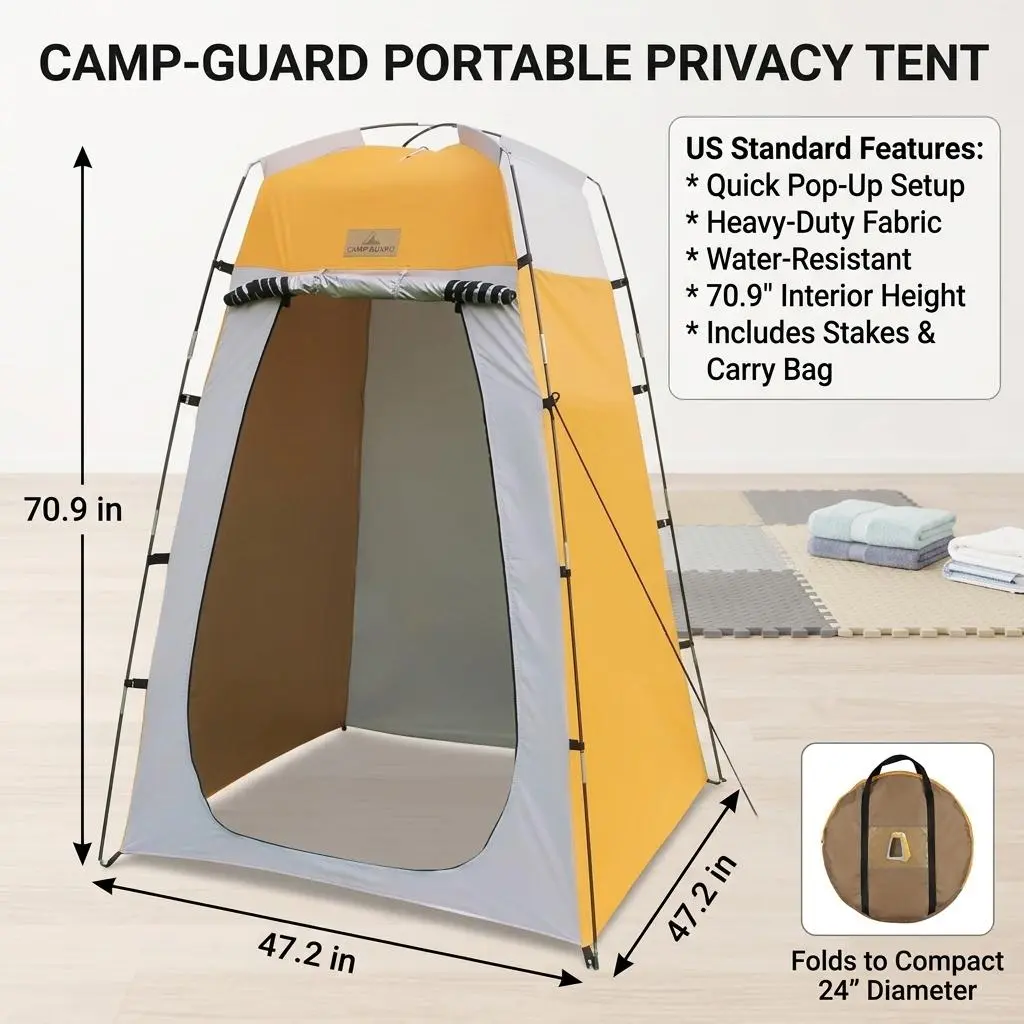 Durable Pop-Up Outdoor Camping Changing Tent Portable Toilet Shower Tent Solar Bag Privacy Tent Changing Room Easy Setup Portable Camp Shower Tents Beach Picnic Fishing RV Bunk Potty Plant Watering cab intent