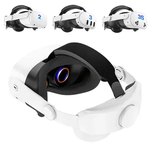 Adjustable Elite Headband for Meta Oculus Quest2/quest 3/quest 3s, Enhances Comfort and VR Immersion, Reduces Facial Pressure, Essential for Long Gaming Sessions