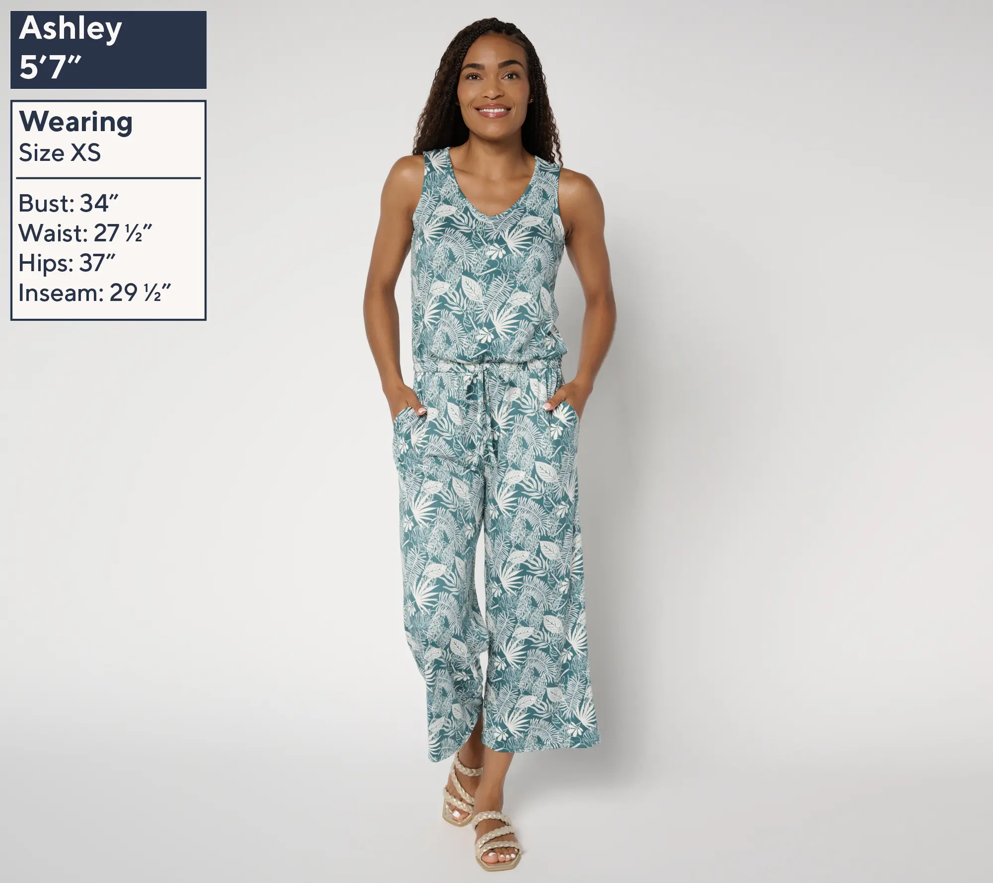 MUK LUKS Regular Cloud Knit Sleeveless Crop Jumpsuit - TikTok Shop MUK LUKS Regular Cloud Knit Sleeveless Crop Jumpsuit - TikTok Shop