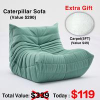 Sofa Togo Blue (Include 5FT Carpet)