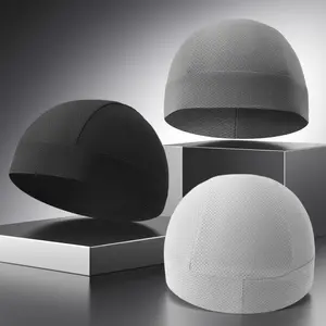 Sports lined hat,skully, brimless cap, elastic helmet, lined hat, unisex cycling essential