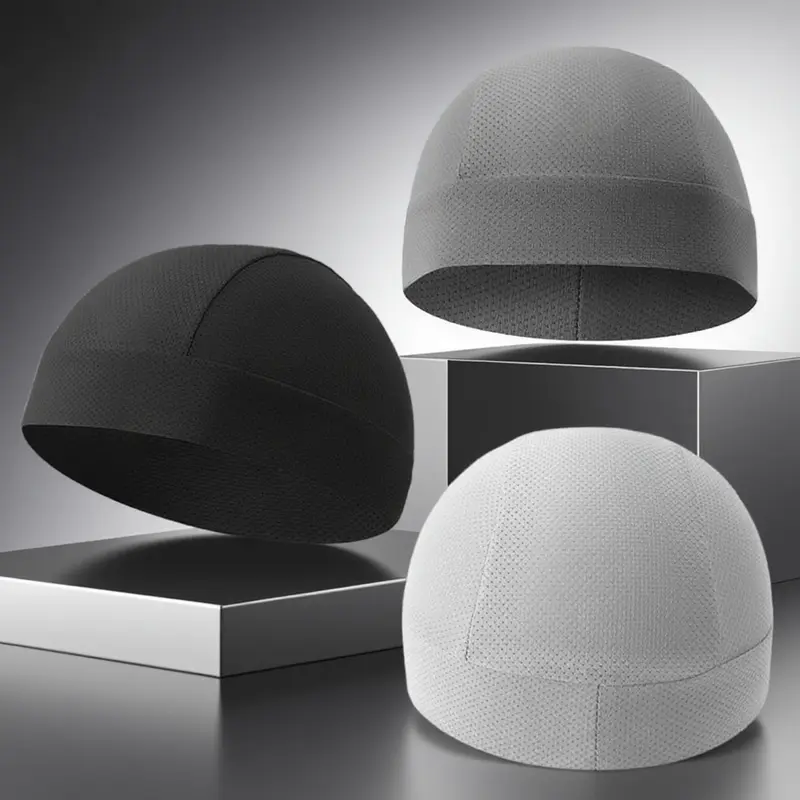 Unisex Lined Stretch Fit Cap - Elastic Nylon/Elastane, Breathable Athletic Headwear for Active Individuals, Multifunctional Sports Outdoor Hats for Gym/Cycling