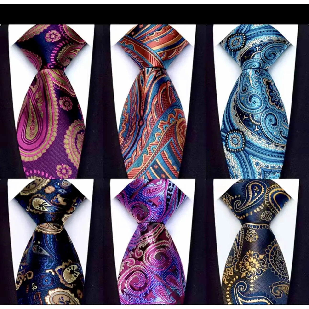 Elegant Paisley Ties for Men - Vibrant Colors & Intricate Patterns - Perfect for Formal Wear & Special Occasions