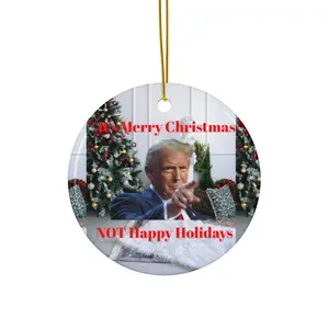 Ceramic Ornament, 4 Shapes Christmas Tree