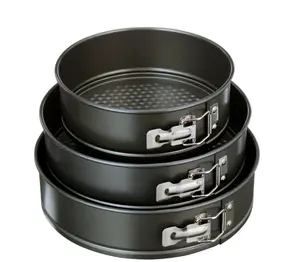 Multi-Size Springform Baking Set – 6", 8", 10" Carbon Steel Pans