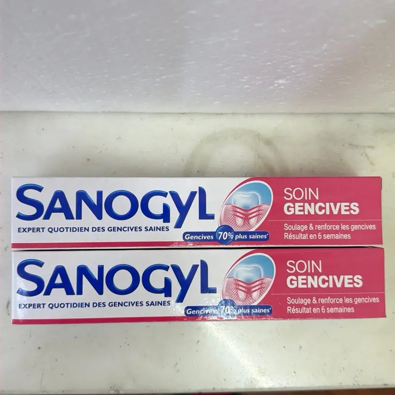 SANOGYL Soin Gencives Toothpaste Pack of 2 Expert Daily Care for Healthy Gums 70% More Effective Complex Action Formula