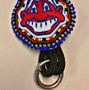 Key Chain Beaded Lanyard 12” Indians