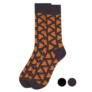Men's Socks - Pepperoni Pizza Novelty Socks