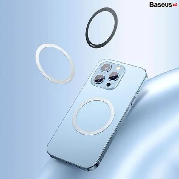Universal Magnetic Ring Sticker for Phone – MagSafe Adapter Metal Ring with Strong Adhesive for iPhone & Android