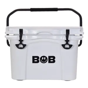 BOB THE COOLER CO 25QT "The Wingman" Leak-Proof Hard Cooler with Heavy Duty Handle - Fits 30 12oz Cans for the Beach, Camping, Tailgating, Sports