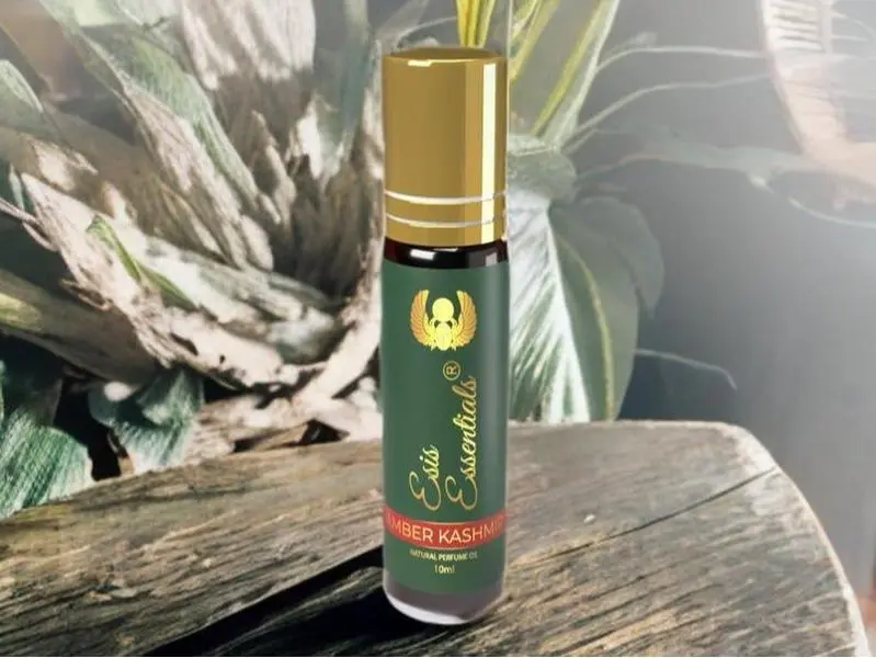 Egyptian Amber Kashmir Pure Natural Perfume Oil Roll on Authentic Fragrance Arabian Perfume Cruelty-Free & Vegan 10ml Egypt Essential Oil