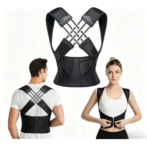 adjustable posture corrector Hunchback correction open shoulder straight back beauty artifact correction belt for men and women Posture Support Strap tiktokshopspringglowup