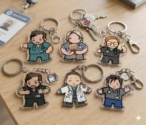 The Pitt Keychain, Trending Keychain, The Pitt acrylic keychain, Fan Merch