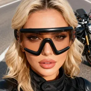 Unisex Large Frame Cycling Sunglasses | Anti-Glare & Windproof Sports Eyewear with UVA/UVB Protection | Ideal for Running, Cycling & Outdoor Adventures for Men & Women