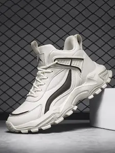 Men’s Fall & Winter Soft Sole Sneakers – Waterproof Leather, Non-Slip, Durable Chunky Dad Shoes for Teens