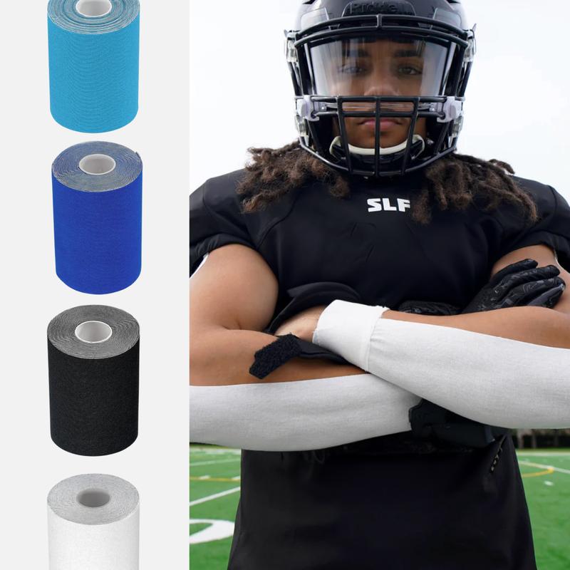 SLEEFSTurf Tape for Athletes - Multiple Colors - 5.4 Yards x 4 Inches - Latex-Free, Flexible, Breathable - Ideal for Football & 7 on 7 Play - Durable Protection