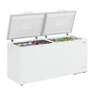 25.0 Cu.ft Deep Freezer, Large Chest Freezer for Families with Removable Basket& Adjustable Thermostat for Home, Kitchen, Garage, White