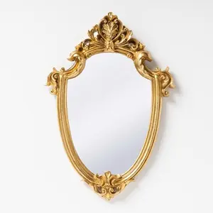 Vintage goth and gold decorative mirror