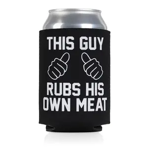 This Guy Rubs His Own Meat Koozie – Hilarious Gift for Grill Masters! BBQ-ready, beer-chilling, and guaranteed laughs  #BBQHumor beach portable