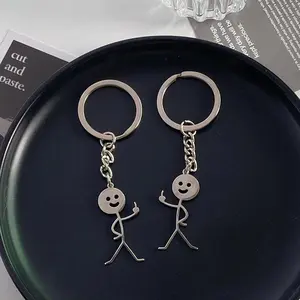 2PCS Matching Couples Keychain Friendship Keychain Love Lock Key,Long Distance Promise Keychain for Best Friends Bff Couples Valentine's Day, Suitable For Daily Use