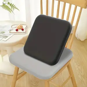 Extra Thick Comfort Seat Pad - 1.5-Inch Resilient Memory Foam Core with Detachable Fabric Cover, Textured Bottom Grip for Office/ School/ Truck Seats, Evenly Distributes Weight for Better Posture