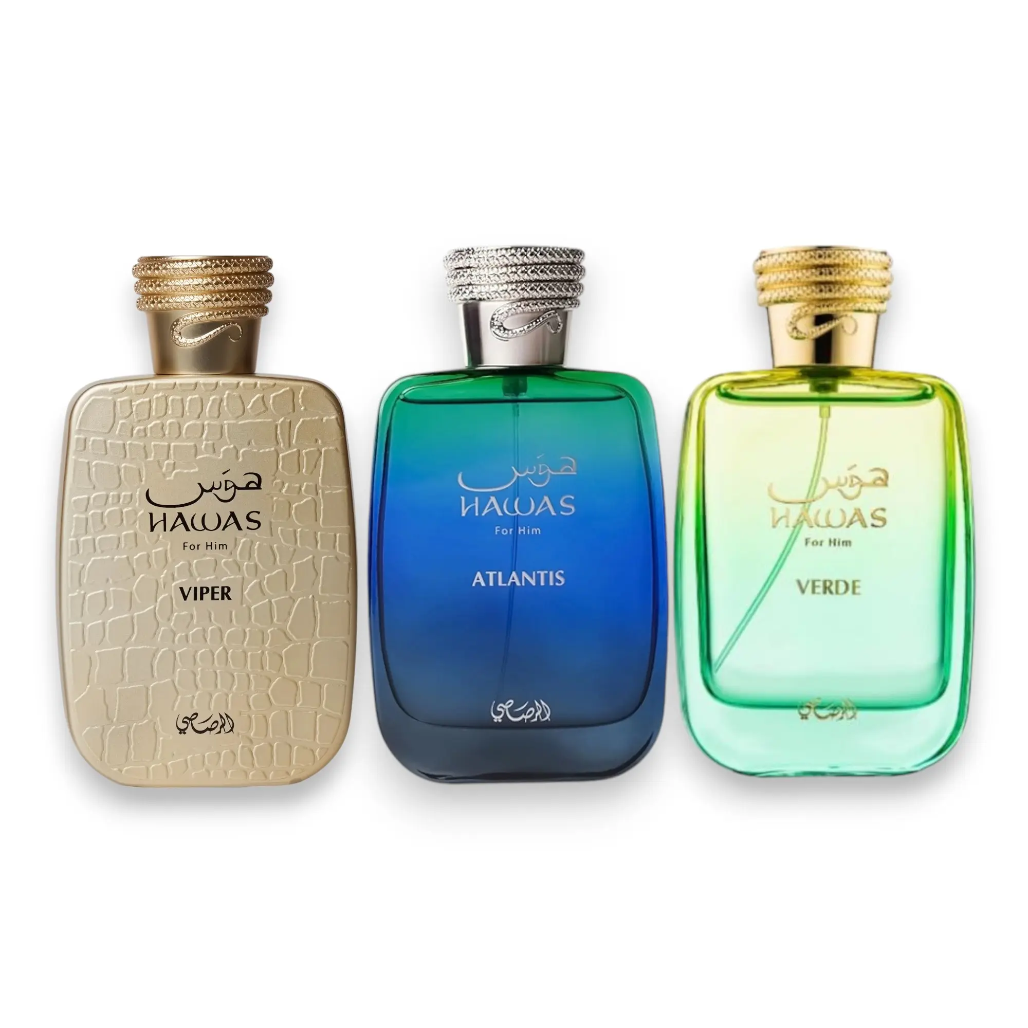 Rasasi Hawas Eau De Parfum 100 ML - Men's Fragrance with Atlantis, Verde, Viper Notes, Bergamot, Rosemary, Gurjan Balsam, Lemon, Cinnamon, Patchouli, Plum, Fresh Scent