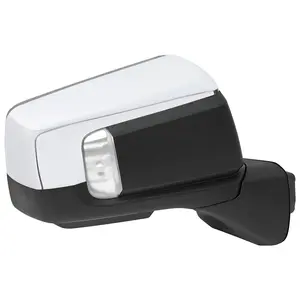 2019-2025 GMC Sierra 1500 Chrome Power Adjustable, Auto-Fold, BSD & Heated Side Mirror w/ LED Puddle and Turn Signal Light - Passenger Side Only