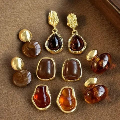 Vintage Elegant Earrings Set, High Quality Earrings, Fashion Jewelry for Party, Daily Clothing Decor, Trendy All-match & Exquisite Jewelry for Birthday Gift, Dangling Earrings, Dangle Earrings Set, Wearable Jewelry
