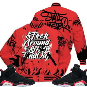 Retro 6 Infrared Varsity Jacket, Black Infrared 6s Outfits, Graphic Meme Quote Got Em Unisex T-Shirts To Match Sneakers Streetwear